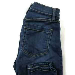 Free People Skinny High Rise Dark Wash  Ankle Jean